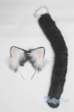 画像1: SD/OF：猫耳＆尻尾セット U-25-07-01-221-TN-ZU