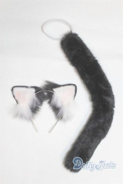 画像1: SD/OF：猫耳＆尻尾セット U-25-07-01-222-TN-ZU