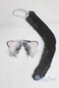 MSD/猫耳カチューシャ＆尻尾 U-25-07-01-225-TN-ZU