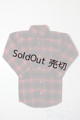 SD17B/OF:チェックネルシャツ（ブラック×レッド）VOLKS U-25-08-19-047-TN-ZU