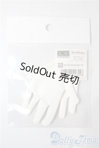 SDGｒB/ゴシックハーフグローブ（白） U-25-09-02-158-TN-ZU