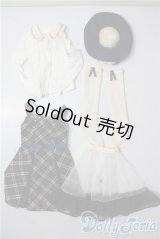 SD/OF:ガーリーチェックワンピセット:VOLKS製 U-25-09-30-018-TN-ZU