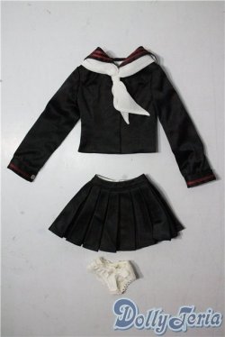 画像1: DD/OF:セーラー服セット ブラック U-25-09-30-022-TN-ZU