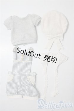 画像1: SDM/OF ストライプサロペットセットミニ U-25-09-30-015-TN-ZU