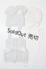 SD/OF:ストライプサロペットセット U-25-09-30-014-TN-ZU