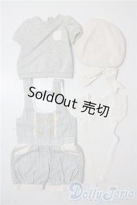 SD/OF:ストライプサロペットセット U-25-09-30-014-TN-ZU