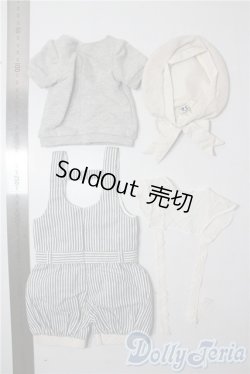 画像2: SD/OF:ストライプサロペットセット U-25-09-30-014-TN-ZU