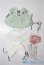 画像1: 幼SD/OF:ロリーナデフォルト衣装セット U-25-10-28-082-TN-ZU (1)