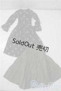 SD13G/OF:シフォンワンピースセット(ブラック) U-25-10-28-167-TN-ZU