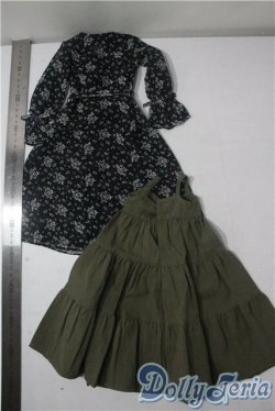 画像2: SD13G/OF:シフォンワンピースセット(ブラック) U-25-10-28-167-TN-ZU