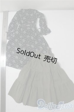 画像2: SD13G/OF:シフォンワンピースセット(ブラック) U-25-10-28-167-TN-ZU