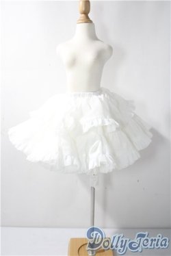 画像1: MSD＆MDD/OF：ぽんぽんパニエ(ホワイト) U-25-11-12-136-TN-ZU