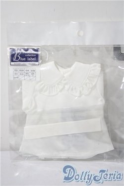 画像1: MSD/OF：ビッグカラーリヴボンブラウス（白）ミニ U-25-11-12-156-TN-ZU