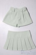MSD/OF:スカートフラップ付きショートパンツ（ミント）・ミニ U-25-11-19-157-TN-ZU