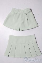 MSD/OF:スカートフラップ付きショートパンツ（ミント）・ミニ U-25-11-19-157-TN-ZU