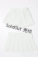 MSD/OF:スカートフラップ付きショートパンツ（ミント）・ミニ U-25-11-19-157-TN-ZU