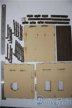 画像2: 1/12/ドールハウス・家具つき A-25-12-24-1081-TN-ZU