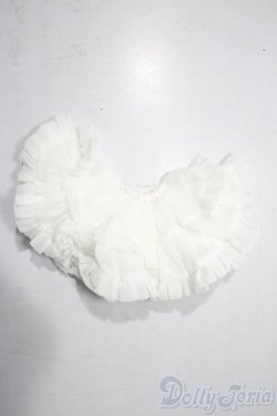 画像1: MSD＆MDD/OF：ぽんぽんパニエ(ホワイト) U-25-11-19-179-TN-ZU