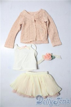 画像1: MSD/OF：スウィートピンクカーディガンセット U-25-11-26-010-TN-ZU