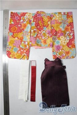 画像2: SD/OF:ボークス 天使のころも 女学生袴セット(緋色) U-25-11-26-006-TN-ZU