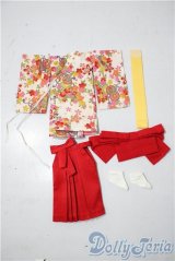 幼SD/OF：くれない袴セット・ちび U-25-11-26-132-TN-ZU