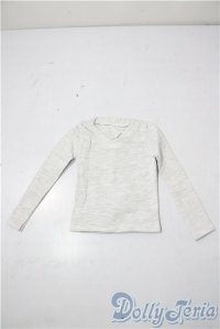 SD/OF：Vネックカットソー　ライトグレー U-25-11-26-122-TN-ZU