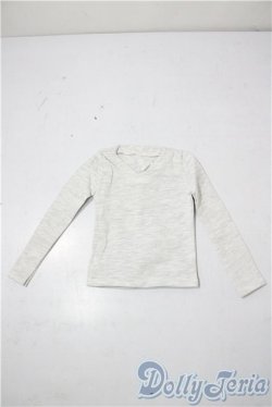 画像1: SD/OF：Vネックカットソー　ライトグレー U-25-11-26-122-TN-ZU