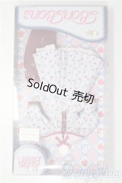 画像1: 1/6用 レトロ花柄ブラウス＆スカートセット(ライトブルー×パープル) 「BonBons」 A-25-12-10-1059-TN-ZU