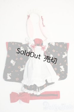 画像1: azone/OF:PNSうさミミ和装メイドset Y-25-12-24-250-TN-ZY