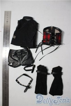 画像2: SDM/of：レザーベルトパンツセット・ミニ U-25-12-24-060-TN-ZU