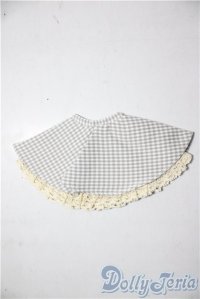 SDM＆MSD/OF:フレアスカート（白×グレーチェック）・ミニ U-25-12-24-098-TN-ZU