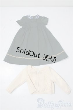 画像1: SDM＆MDD/OF：よそゆきワンピセット（ダークグリーン）・ミニ U-26-01-07-130-TN-ZU
