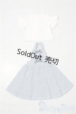 画像1: SDM＆MSD/OF:ちょい甘デニムサロペットセット・ミニ U-26-01-07-122-TN-ZU