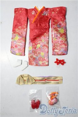 画像1: リカちゃん/OF:Kimonoリカちゃん 紅 A-26-01-14-1031-TN-ZU