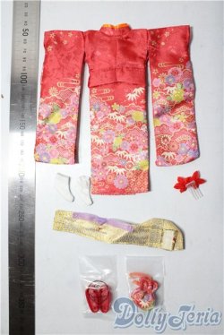 画像2: リカちゃん/OF:Kimonoリカちゃん 紅 A-26-01-14-1031-TN-ZU