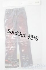 SD13B/of：hn+dieＸｖ-ｊｅａｎｓレッドペイントダメージジーンズ U-26-01-14-037-TN-ZU