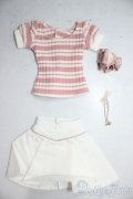 DD/ピンクボーダー＆ホワイトスカートセット/0 A-26-01-21-1020-TN-ZU