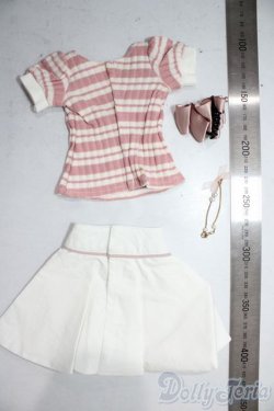 画像2: DD/ピンクボーダー＆ホワイトスカートセット/0 A-26-01-21-1020-TN-ZU