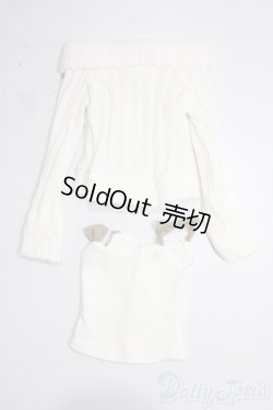 画像1: 50リボンキャミ＆オフショルダーニットSET A-26-01-28-1009-TN-ZU