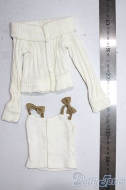 画像2: 50リボンキャミ＆オフショルダーニットSET A-26-01-28-1009-TN-ZU