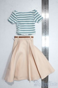 画像2: azone/OF:50ｃｍ　AZO2 Vネックニット＆フレアスカートset A-26-01-28-1011-TN-ZU