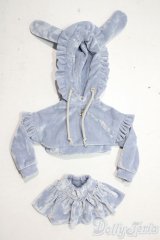 MDD/of:ふにゃほわ/レディフリルベルベットパーカーセットアップ A-26-01-28-1020-TN-ZU