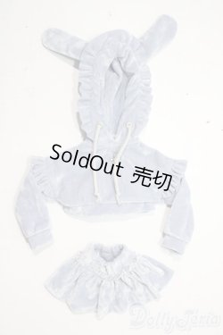 画像1: MDD/of:ふにゃほわ/レディフリルベルベットパーカーセットアップ A-26-01-28-1020-TN-ZU