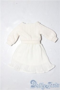 画像1: リカちゃん/OF:リトルファクトリー製　2023年22cmサイズドレスコレクション-2月　ケーブルニットワンピース A-26-02-04-1019-TN-ZU