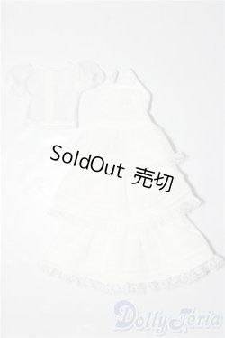 画像1: ジェニー/OF:リトルファクトリー製　3段ギャザーワンピース A-26-02-04-1021-TN-ZU