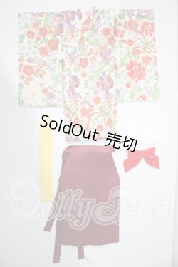 画像1: MSD＆MDD/OF:えんじ色袴セット・ミニ U-26-02-18-135-TN-ZU