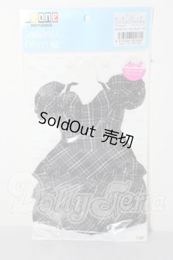 画像1: 1/3スケール用 AZO2 ラ・ルーチェワンピース ブラックチェック A-26-02-25-1032-TN-ZU