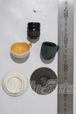 画像2: 60cmドール用ミニチュア食器セット U-26-03-04-110-TN-ZU