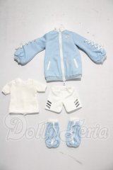 MSD＆MDD/OF:メランコリック水色ジャージ・ミニ U-26-03-11-118-TN-ZU