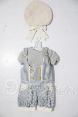 SD/OF:ストライプサロペットセット U-26-04-08-155-TN-ZU